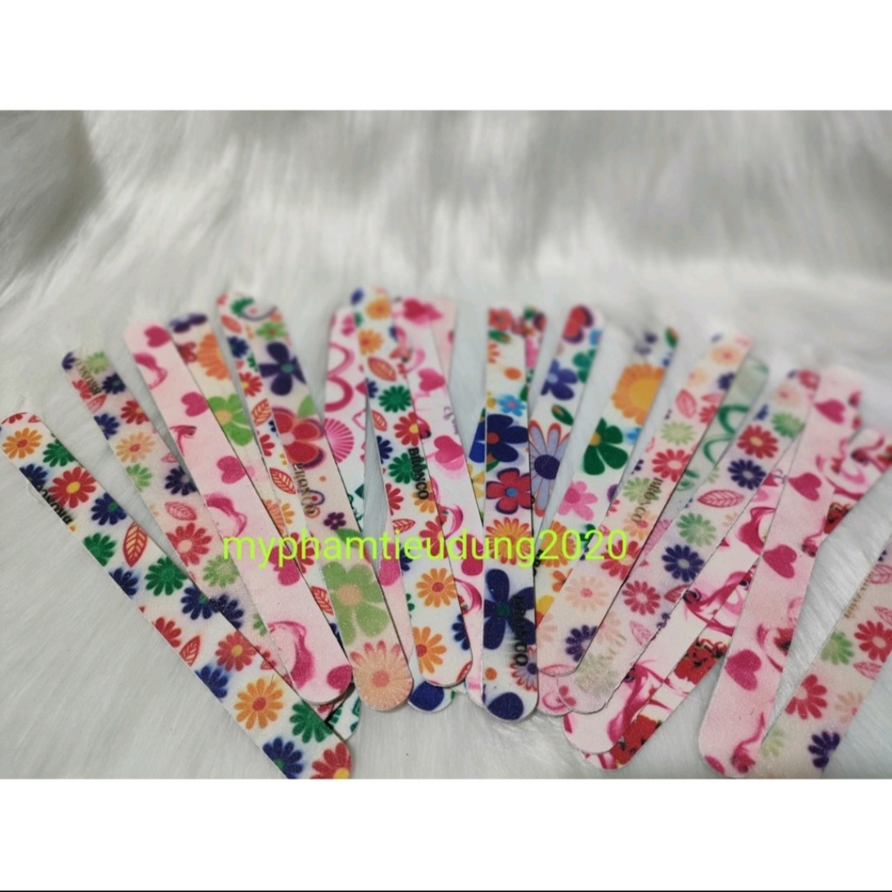 Combo 2 Dũa móng tay giấy hoa văn (2 cây)