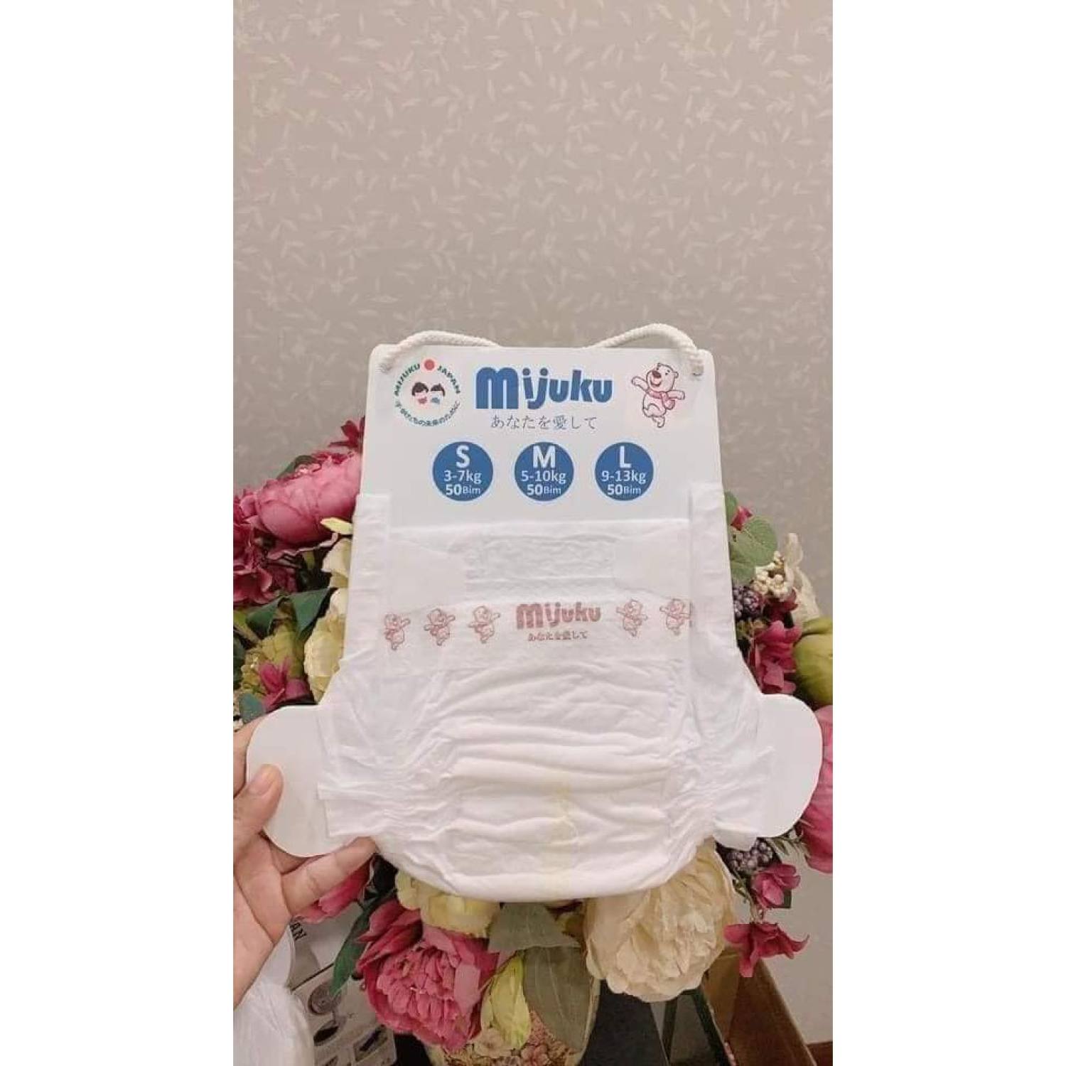 Bỉm dán Mijuku Size S, Size M, Size L giá siêu rẻ !