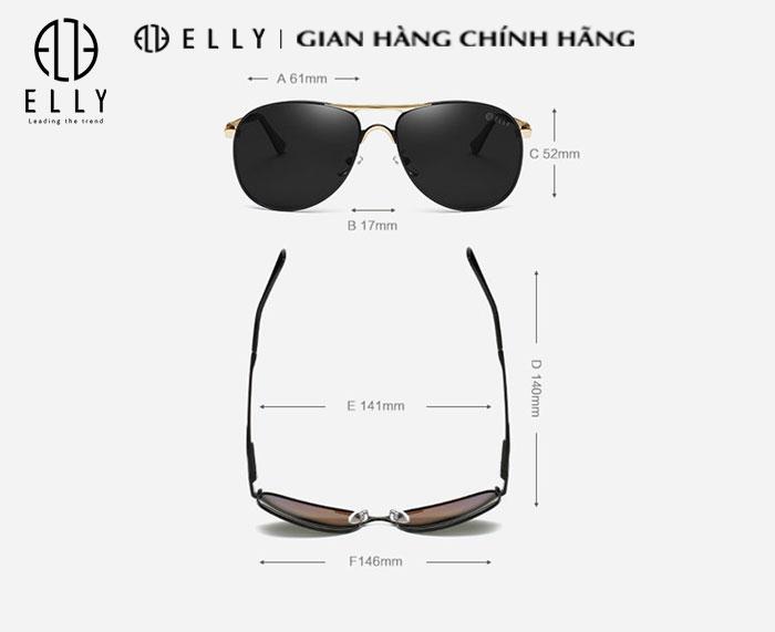 Kính mắt nam cao cấp ELLY- EKM61