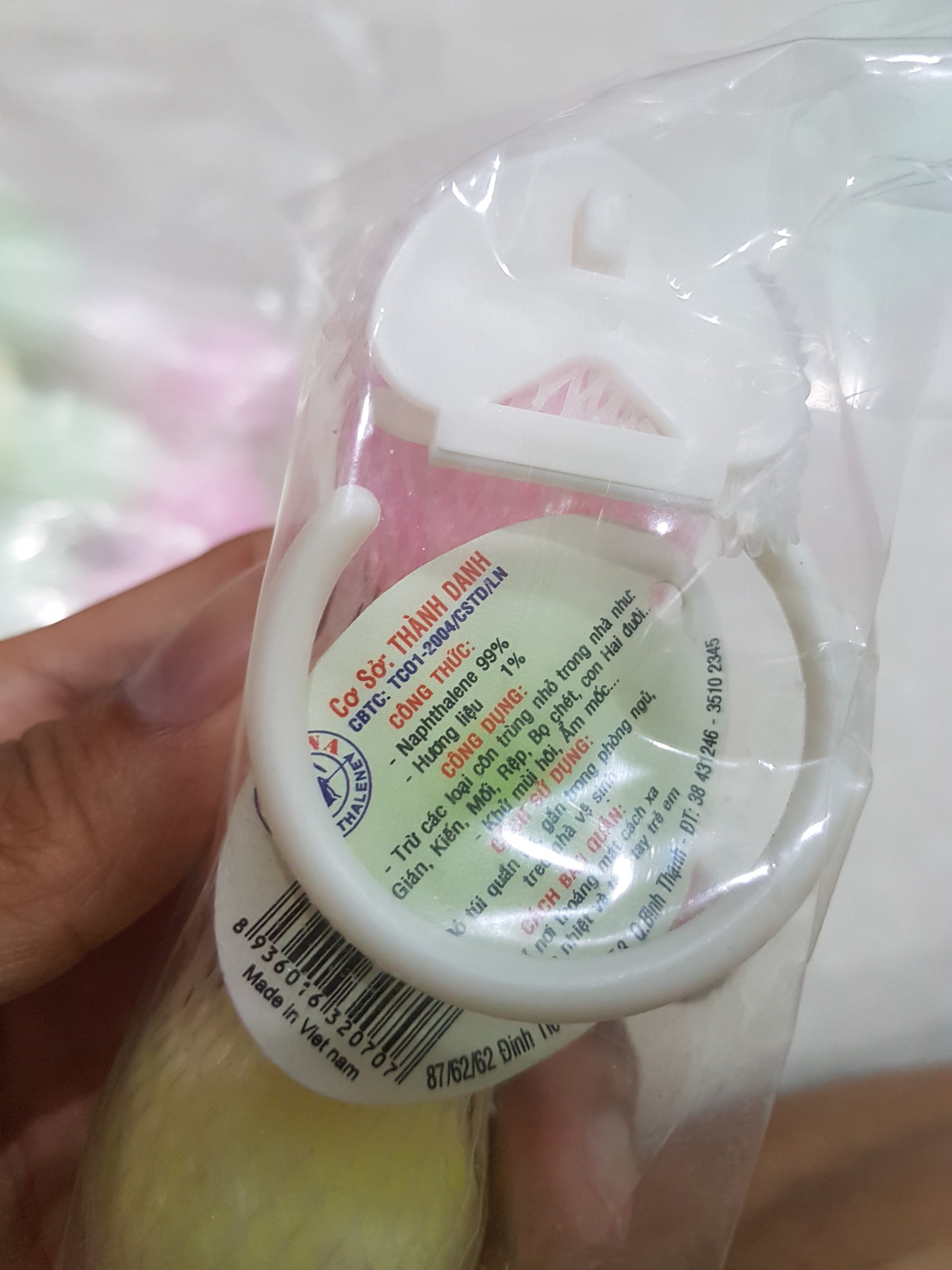 10 chùm long não tròn bọc lưới có móc treo