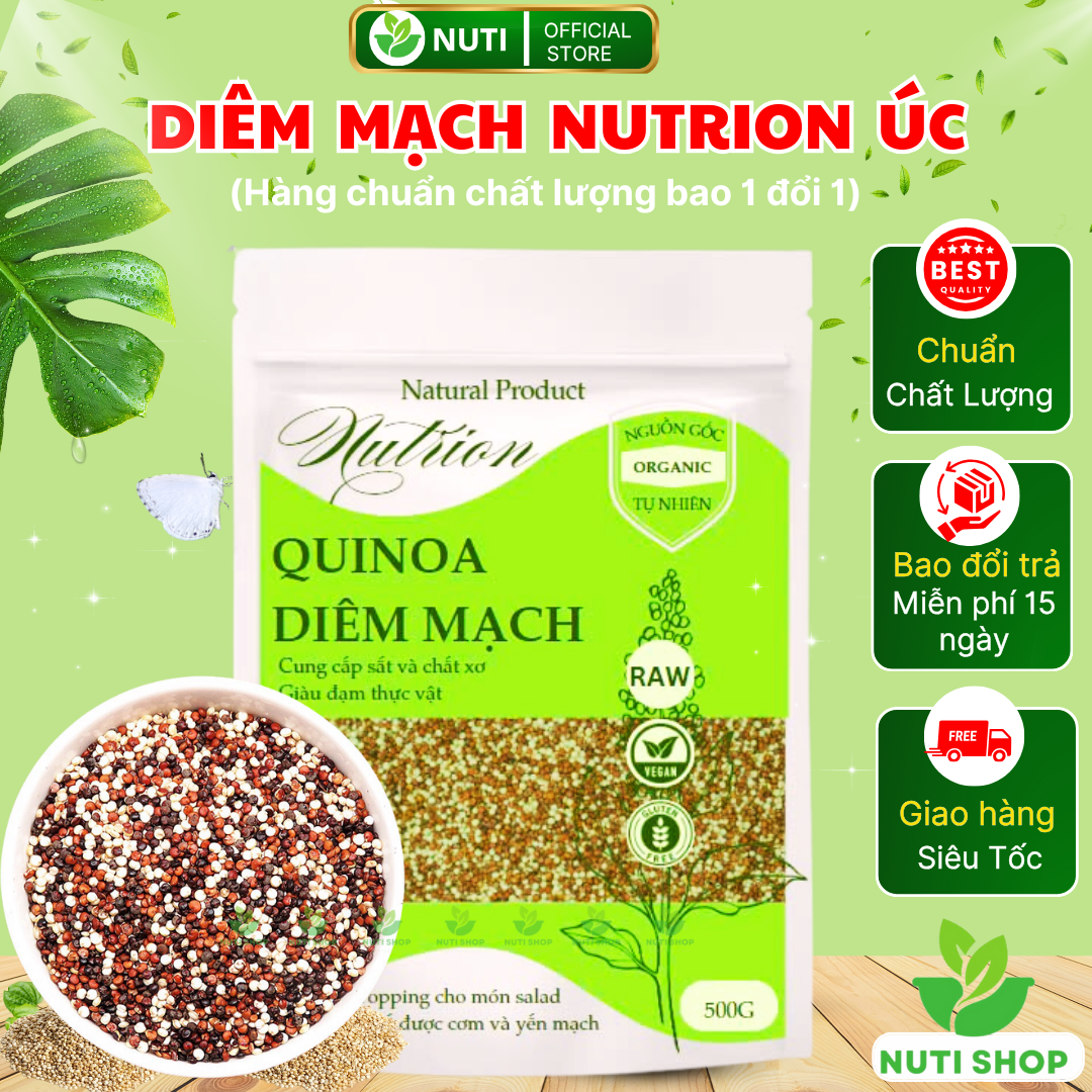 [HÀNG CHUẨN CHẤT LƯỢNG] Hạt diêm mạch Quinoa Mix Absolute Organic 400gram