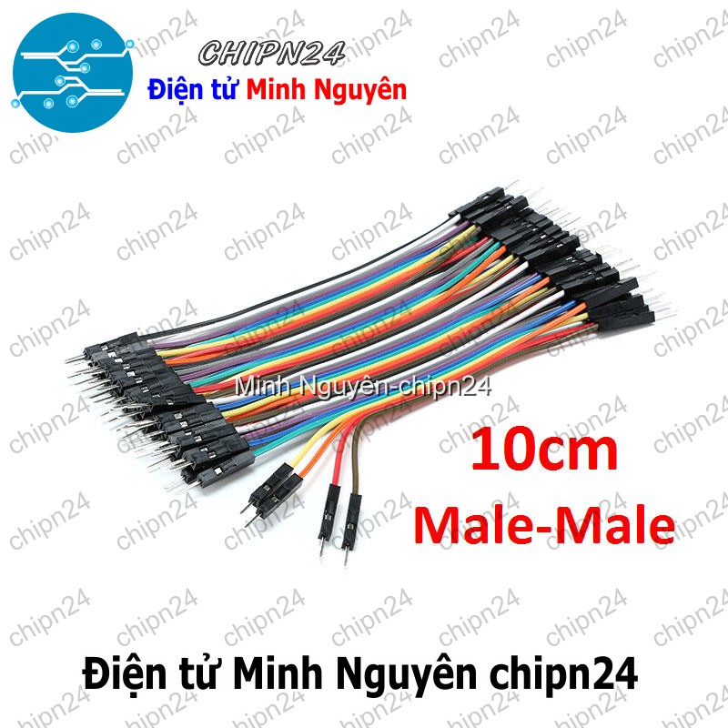 [20 sợi] (P67) Dây Cắm Test Board 10cm Đực-Đực - HH001419
