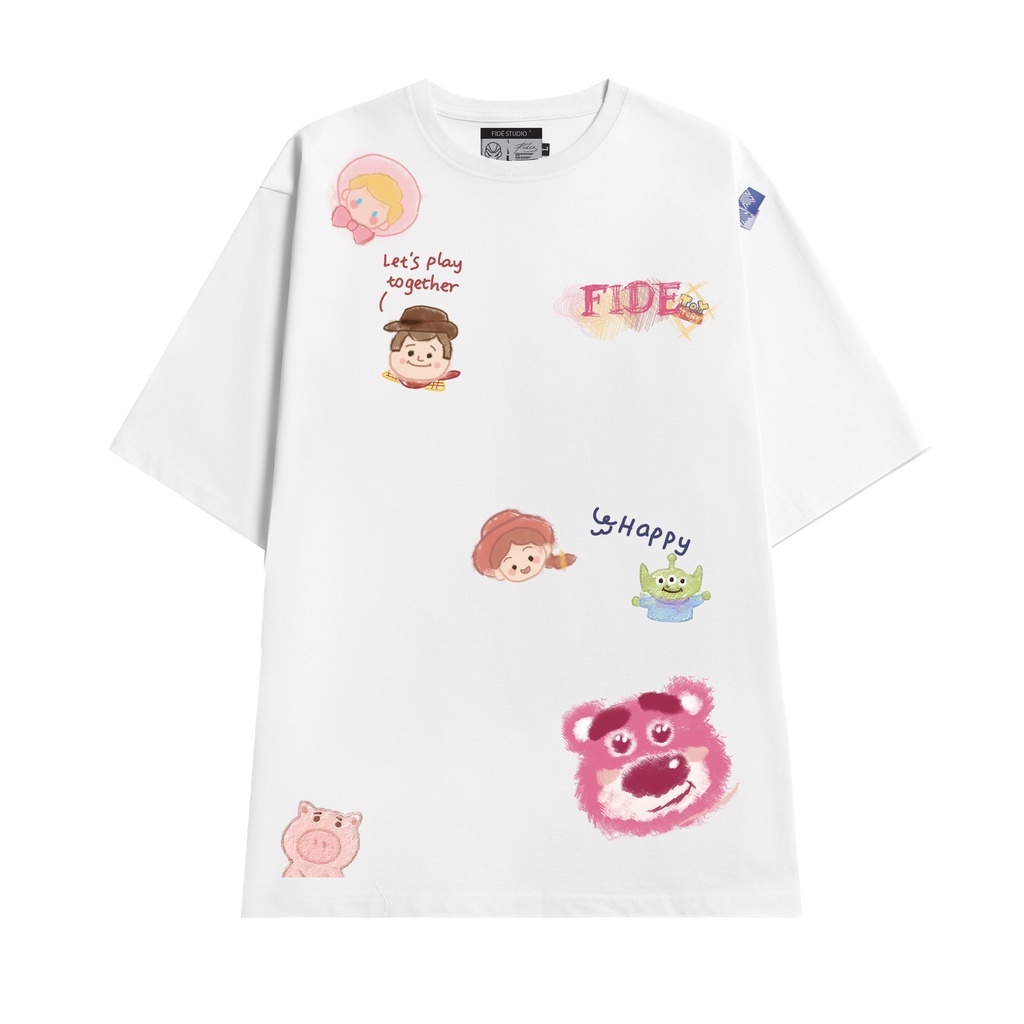 Unisex.genz áo thun lotso fide hình in cực kute form rộng tay lỡ phối đồ cực đẹp áo thun unisex nam nữ siêu đẹp