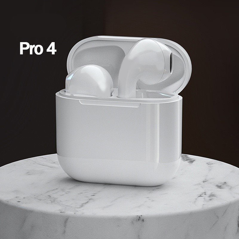 Tai nghe bluetooth không dây Inpods PRO 4 - Tự động kết nối khi mở nắp máy - Nghe nhạc cực êm - BẢO HÀNH 1 ĐỔI 1