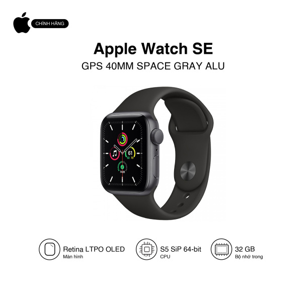 Đồng hồ thông minh  Apple Watch SE GPS 40mm - Hàng chính hãng VN/A