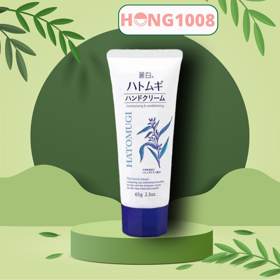 Kem Dưỡng Da Tay Hatomugi Moisturizing The Hand Cream 65g Kem tay Hatomugi Shop Hong1008