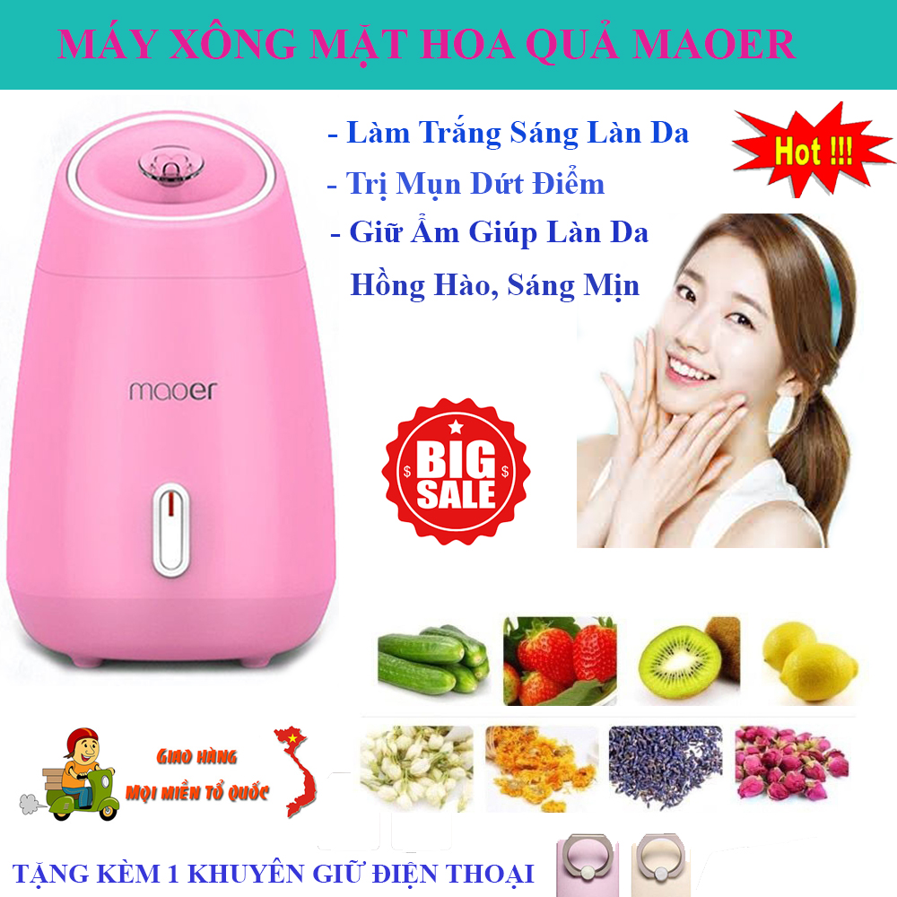 Máy Xông Mặt Maoer Máy Xông Hơi Mặt Hoa Quả Máy Xông Mặt. Giúp Làm Sạch Da Ngăn Ngừa Mụn Se khít lỗ chân lông điều tiết bã nhờn kích thích tuần hoàn máu . Da trắng mịn  đẹp tự nhiên.