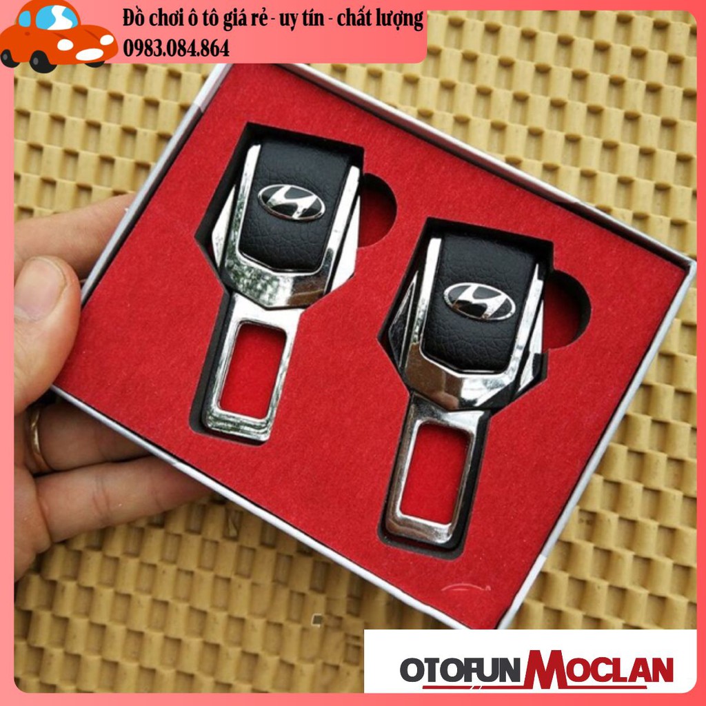 Bộ 2 chốt Đai an toàn đai ngắt chuông báo động trên ô tô - chốt khóa dây an toàn theo xe đủ hãng