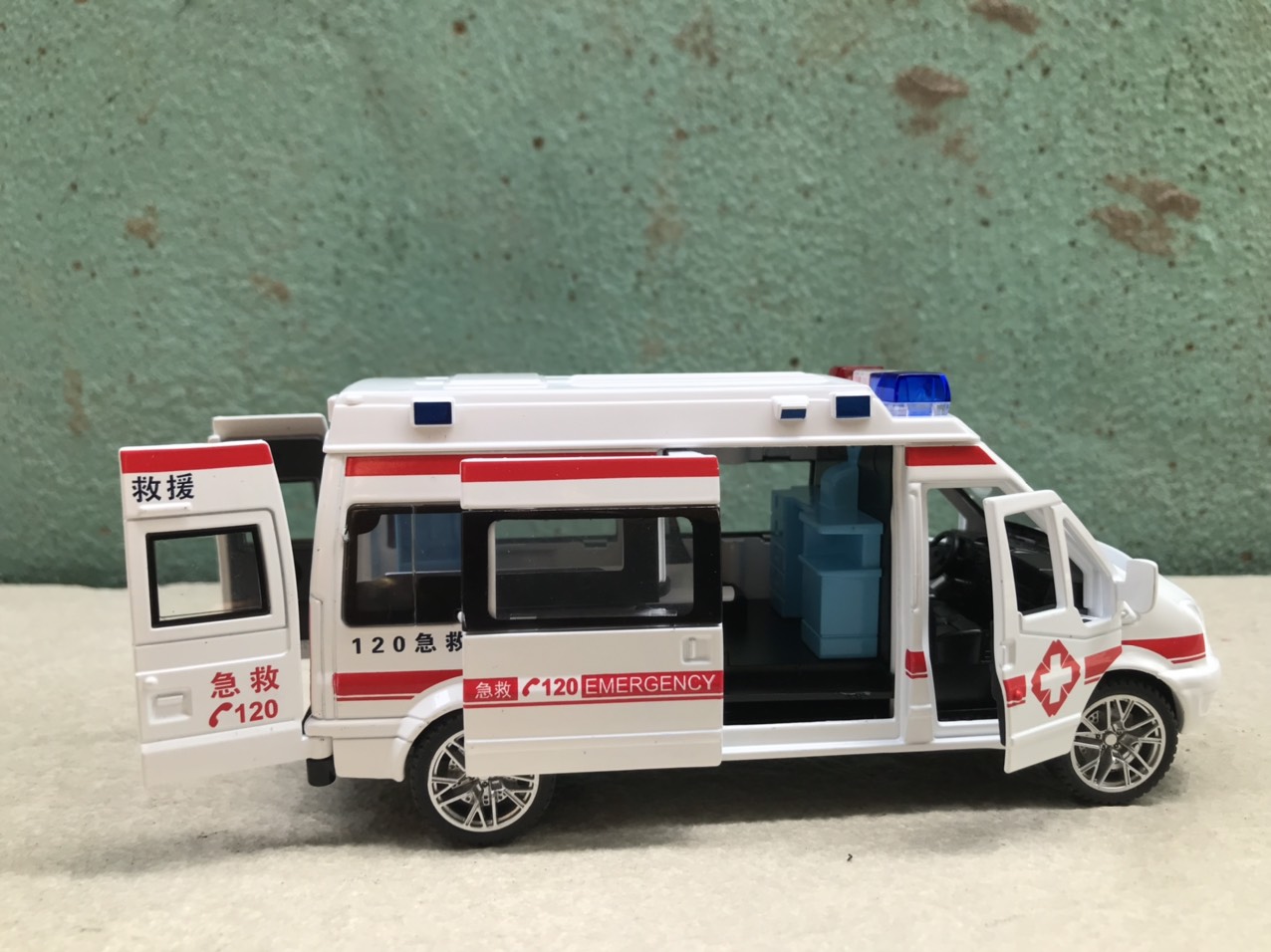[HCM]Mô hình xe Cứu thương Printer new 1:32