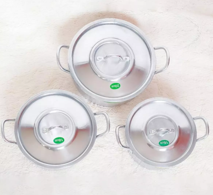 [ XẢ KHO CUỐI NĂM] Bộ 3 nồi nhôm cao cấp Việt nam