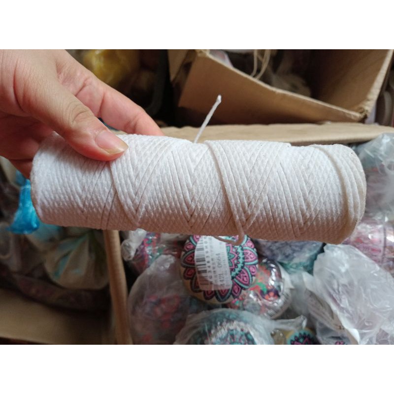 100g bấc (tim) nến cotton chuốt sáp không chì