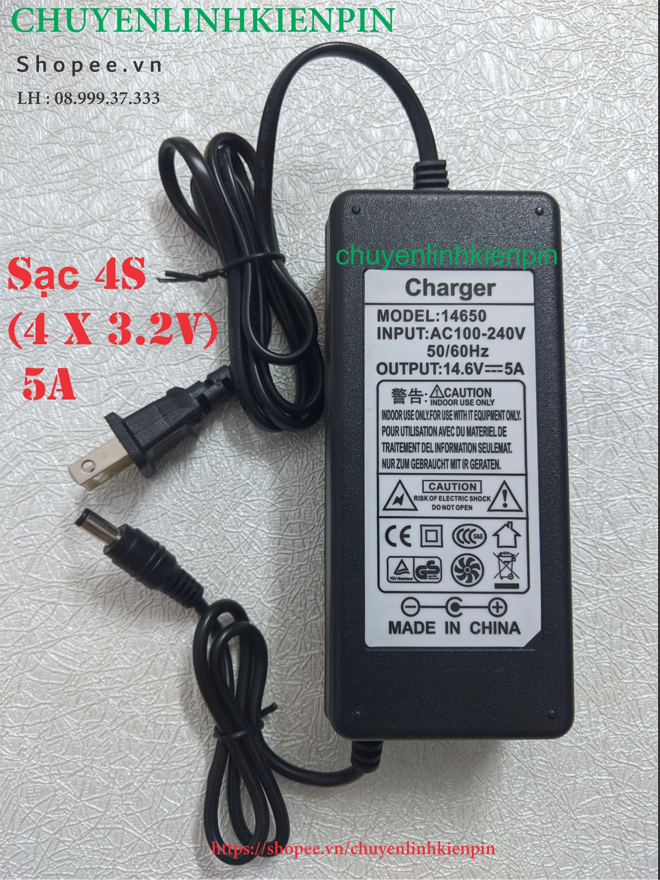 Sạc Lifepo(3.2V) 4S 14.6V 5A có quạt ( BL64 58 )