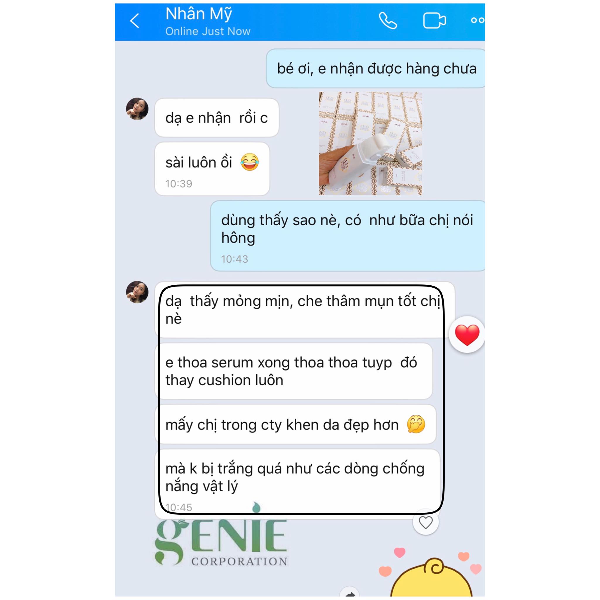 Kem Nền DD Cream Tone Up Genie 50ml