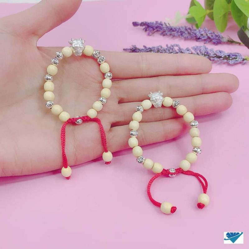 Vòng dâu tằm trâu bạc cho bé- vòng trẻ em