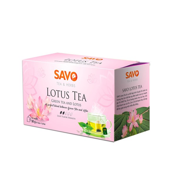 Trà SAVO hương Sen (25 gói *2g)