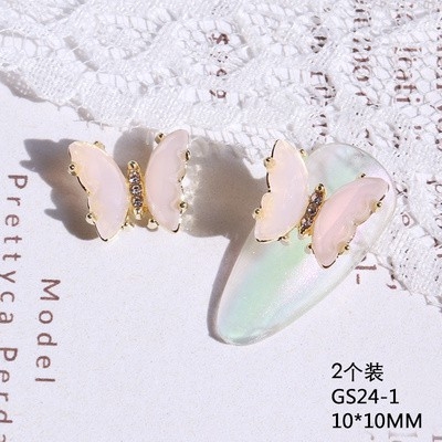 Bướm đá pha lê đính móng byh002
