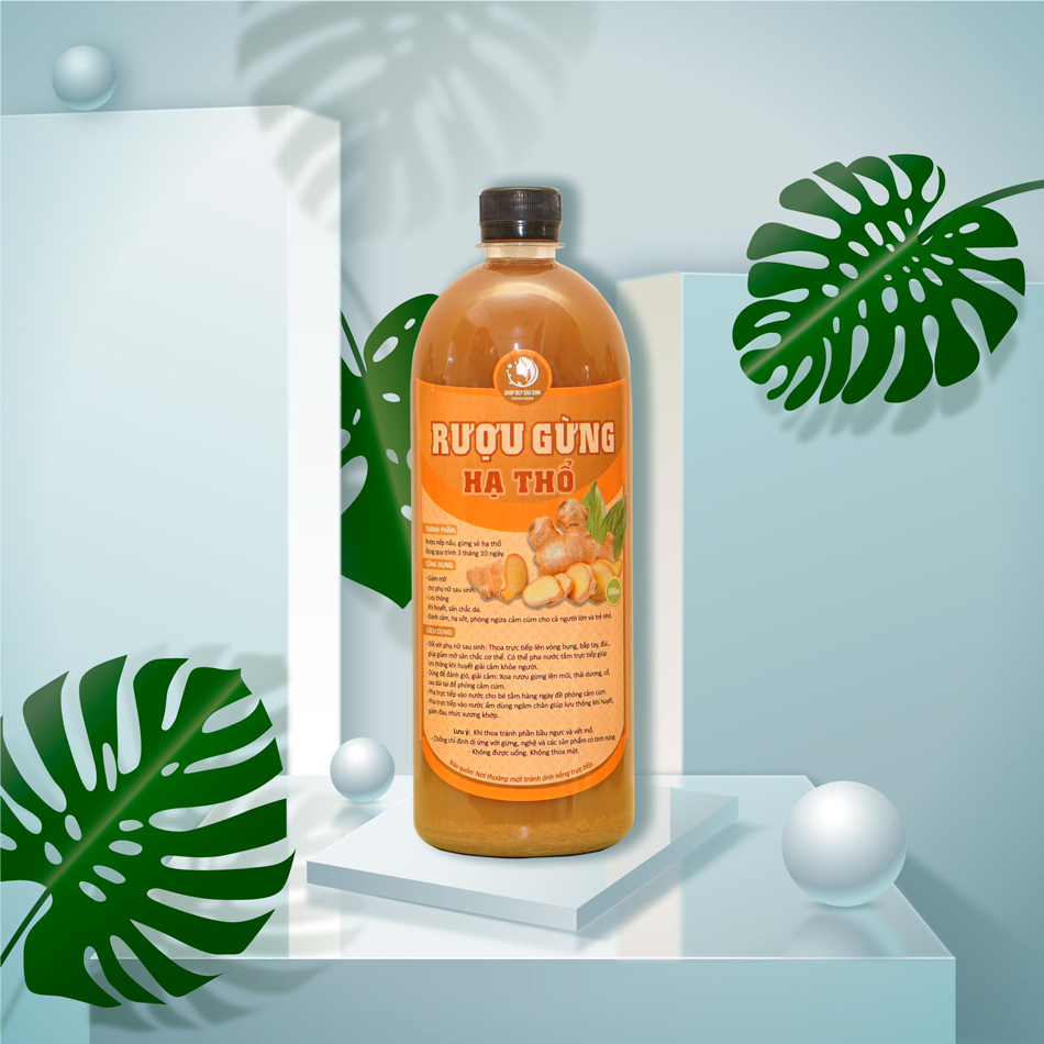 Cốt Gừng Hạ Thổ 500ml (Handmade nhà làm)