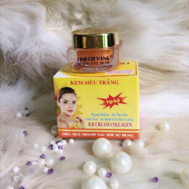Kem siêu trắng linh chi vàng 15g