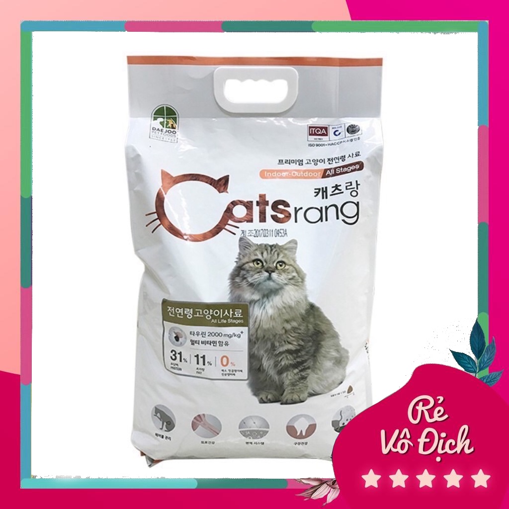 [Ship hoả tốc ] Thức ăn hạt cho mèo Catsrang 5kg