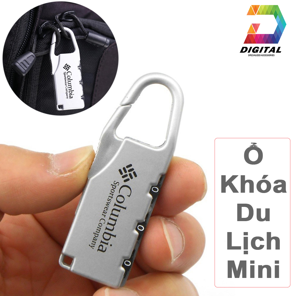 Ổ Khóa Số Du Lịch Mini Nhỏ Gọn