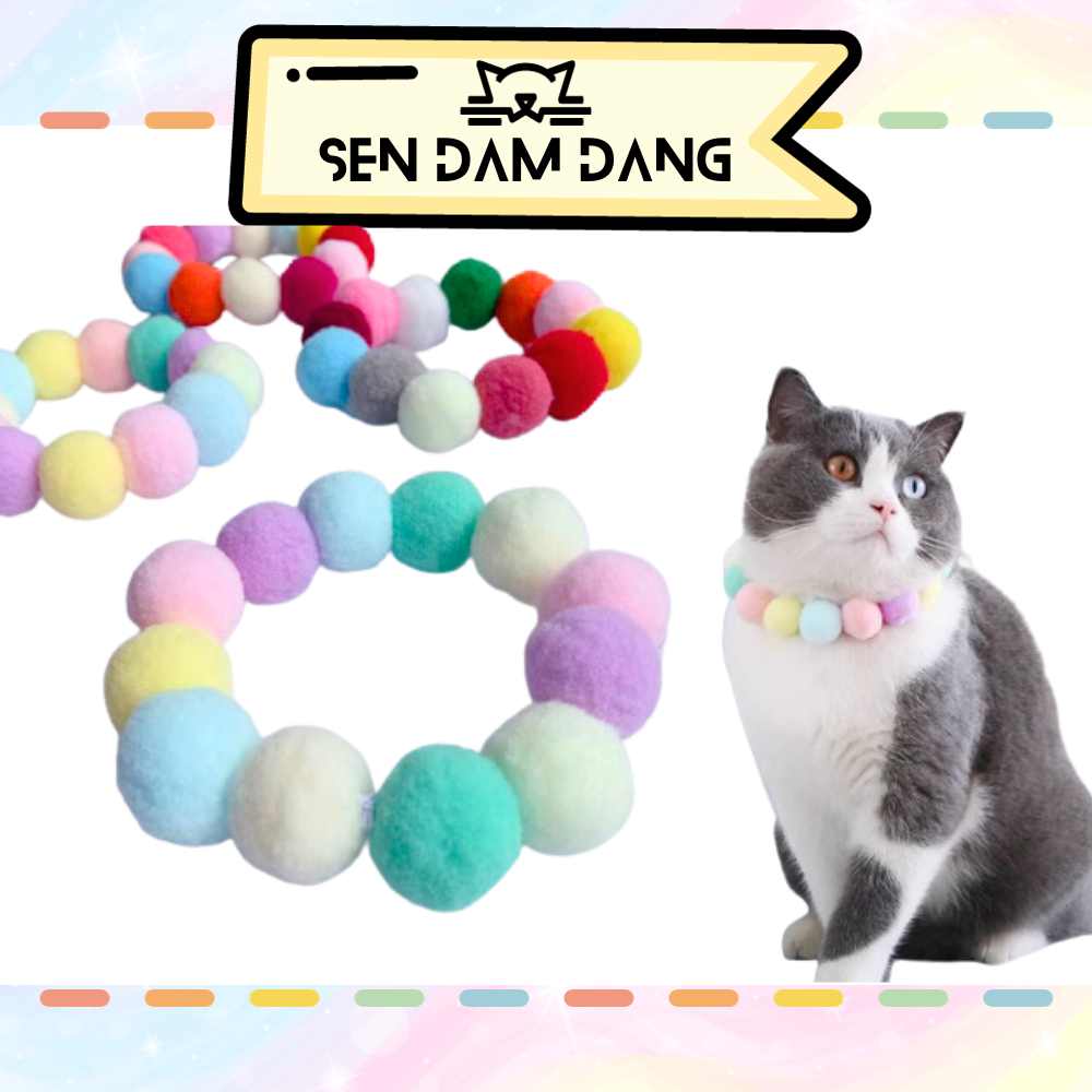 Vòng Cổ Pom Pom Cho Boss