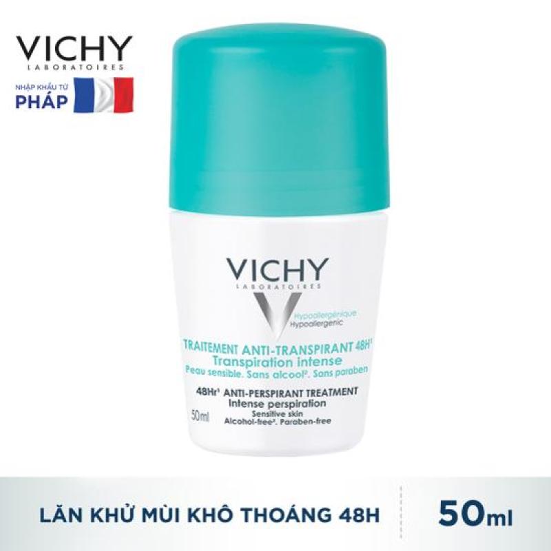 Lăn Khử Mùi Khô Thoáng 48h Vichy Traitement Anti-Transpirant 50 ml