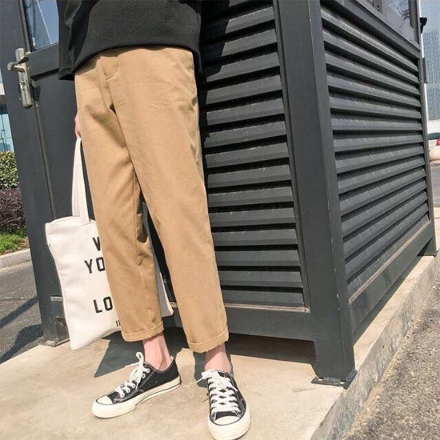 [HCM]QUẦN BAGGY KAKI NAM DÂY RÚT CỰC HOT