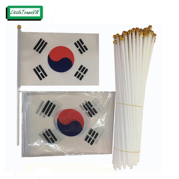 Combo 10 lá cờ Hàn Quốc cầm tay