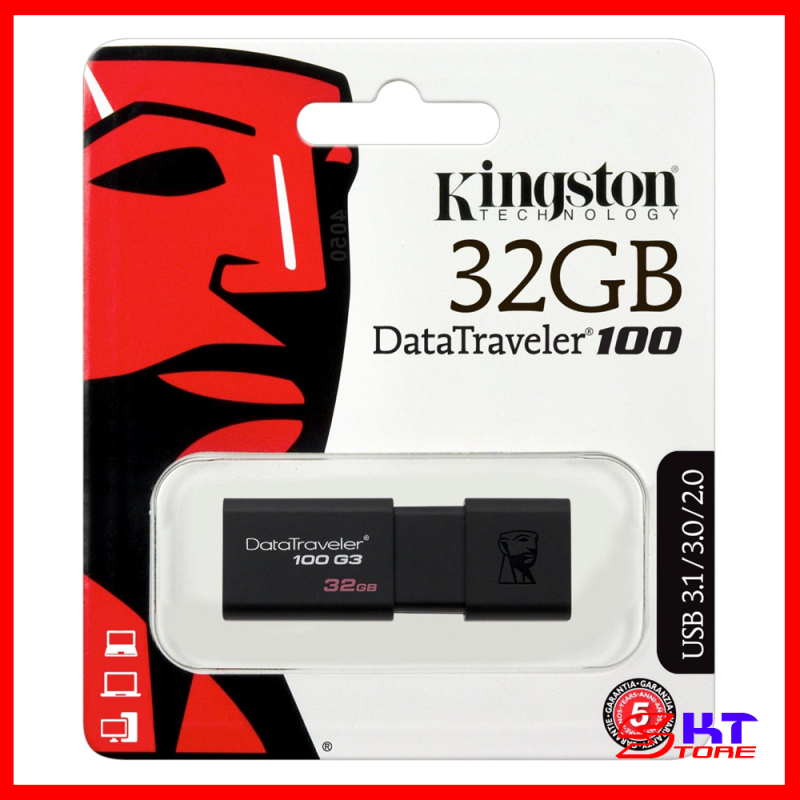 Bảng giá USB Kingston DT100G3 32GB / 64GB / 128GB Chuẩn 3.0 - Hàng Chính Hãng Phong Vũ