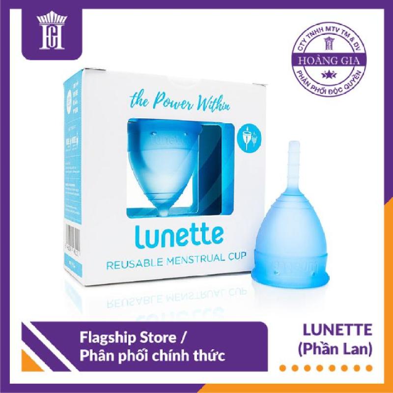 Cốc nguyệt san Lunette (màu Xanh dương size 1 hộp vuông) – Hàng phân phối chính hãng bởi Công ty Hoàng Gia – Lunette Menstrual Cup (Light to normal flow) – Lunette Retailer in Vietnam nhập khẩu