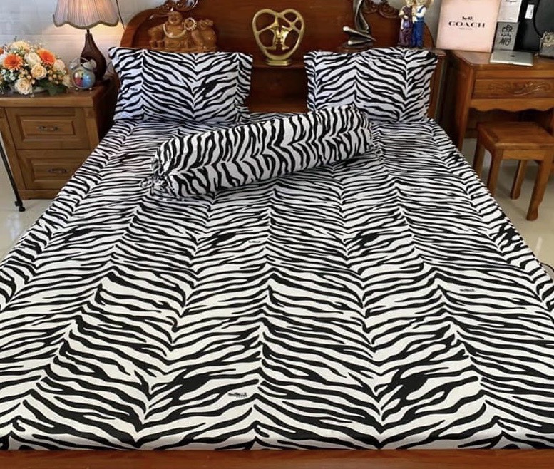 Bộ Drap Thun Hàn Quốc 4 Món Dành Cho Nệm Cao 10cm (CHAT Để Chọn Màu Sắc)