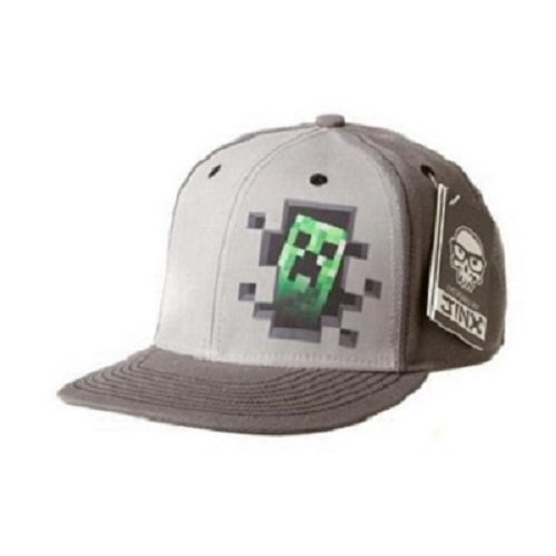 Mũ Minecraft Creeper Xám