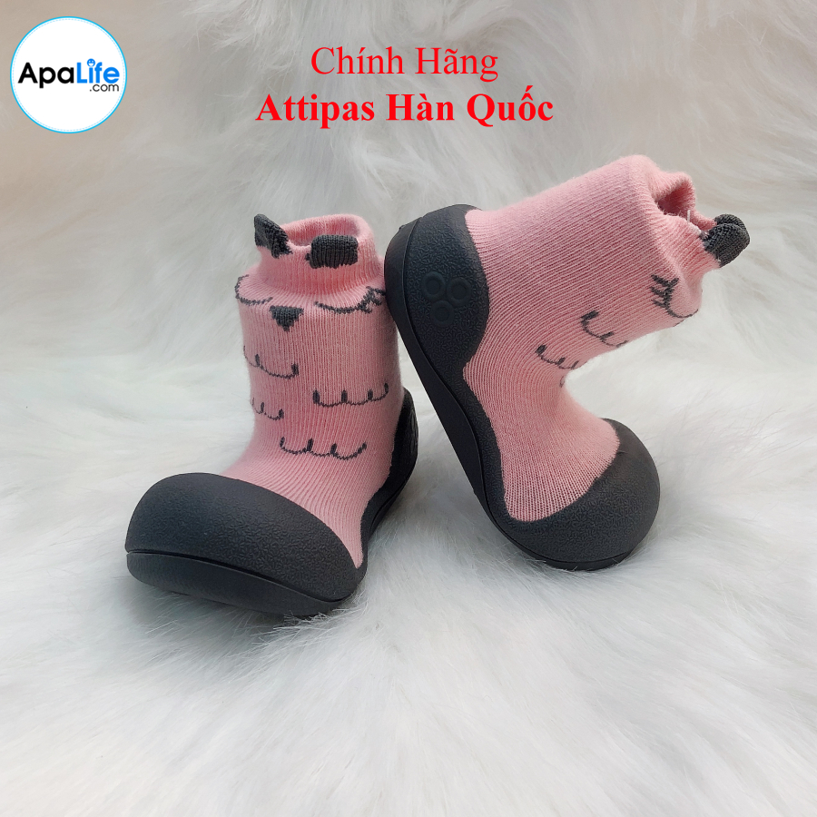 Attipas Cutie - Pink AT001- Giày tập đi cho bé trai bé gái từ 3