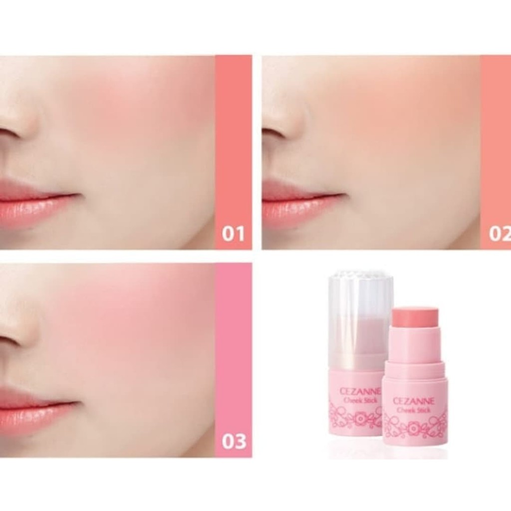 Cezanne Má Hồng Dạng Thỏi Cheek Stick Blush