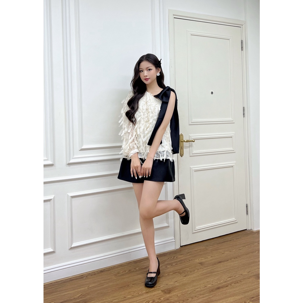 ✿ Somee studio ✿ Louvre blouse ✿ Áo lệch vai phối nơ