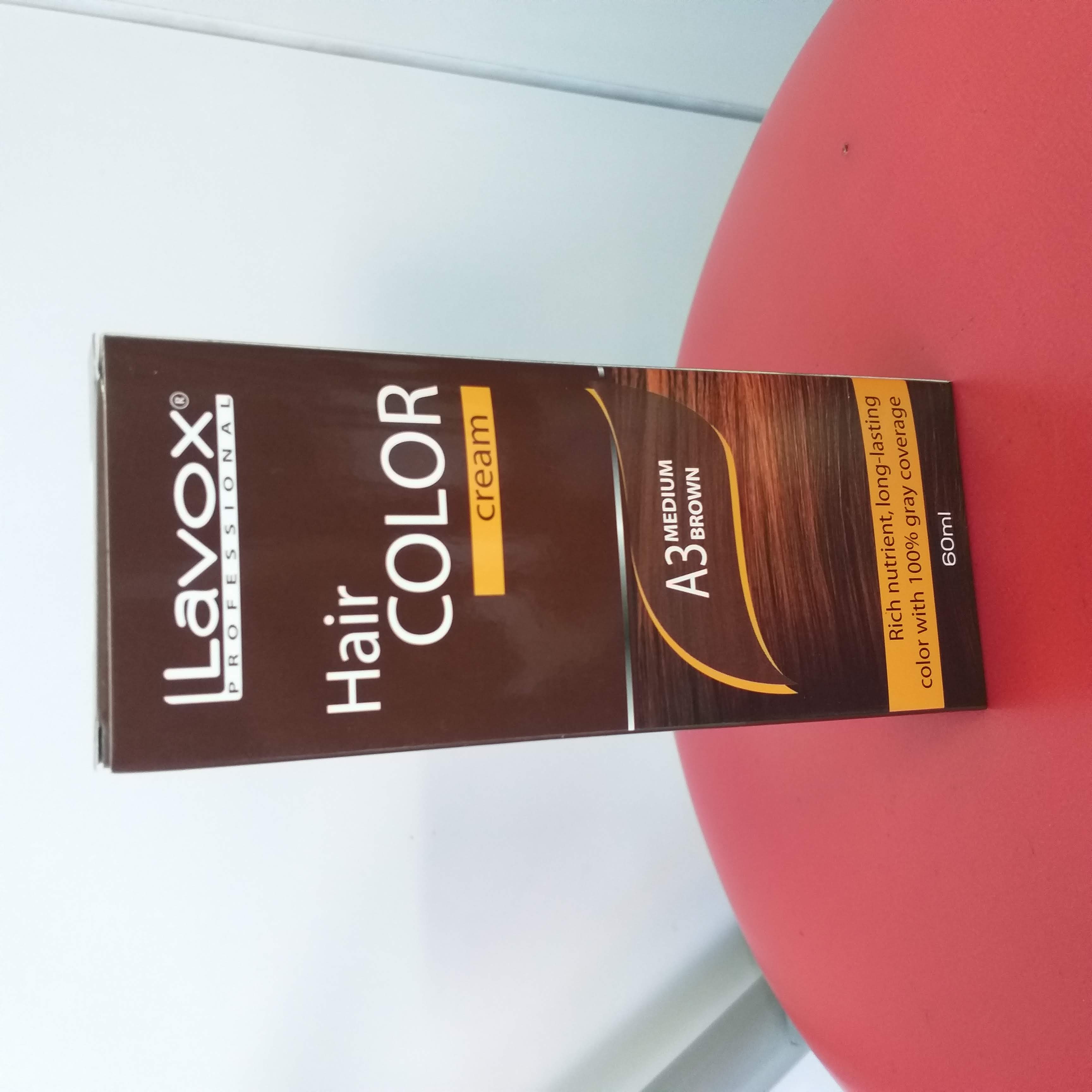 Dye cream coated silver lavox
