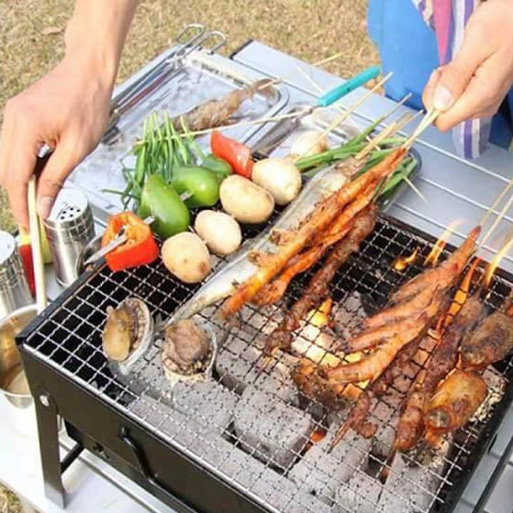 Bếp nướng than hoa vuông