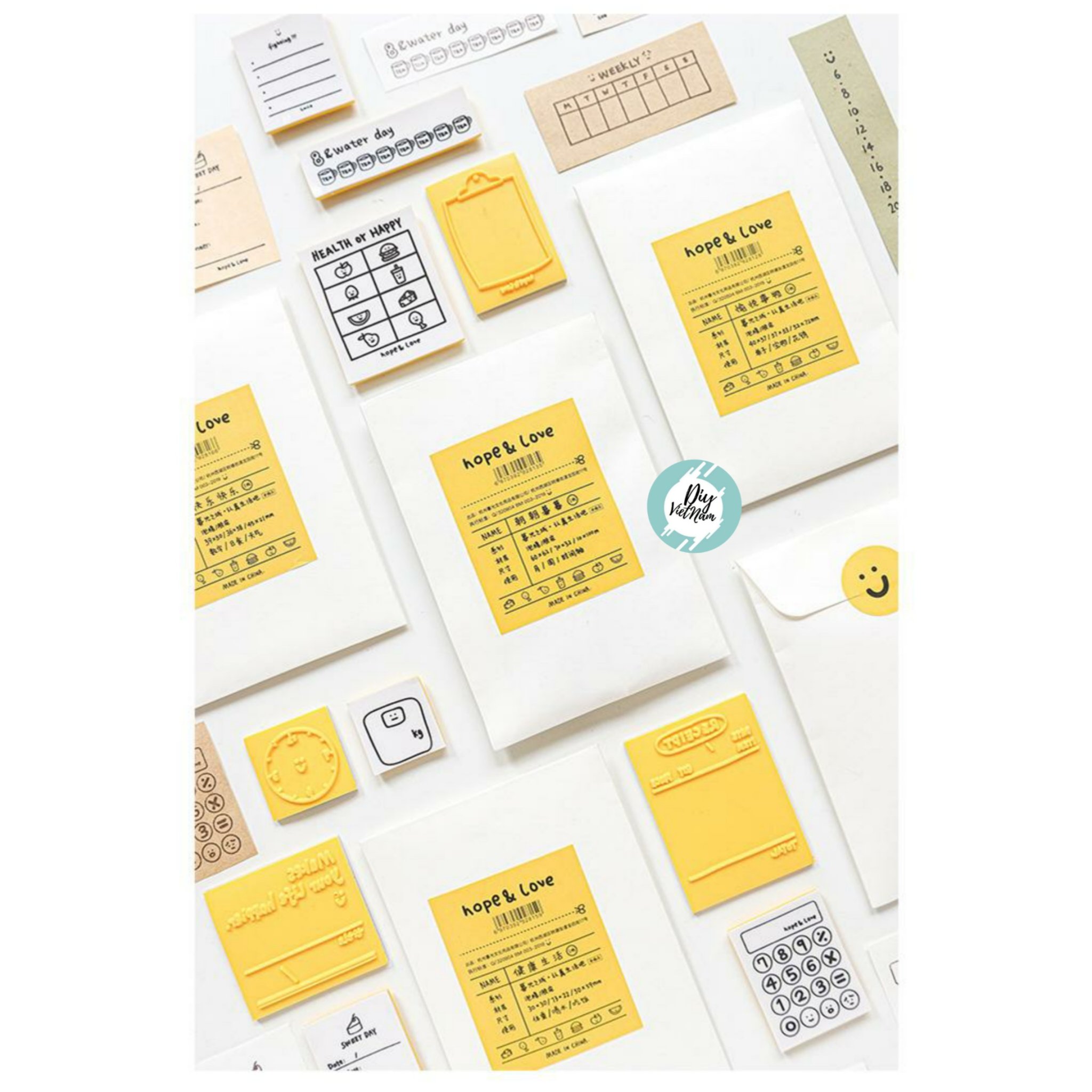 [HCM]BỘ STAMP DẺO KẾ HOẠCH