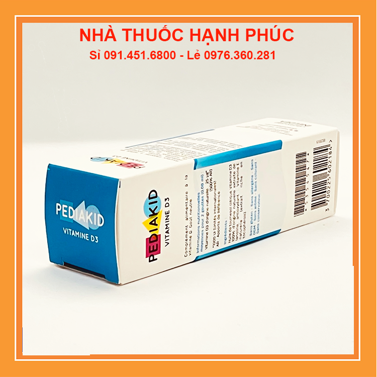 Vitamin D3 Pediakid cho bé từ sơ sinh của Pháp