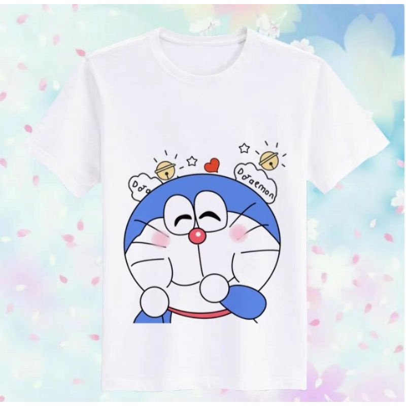 [NHIỀU MẪU] Áo Thun Tay Lửng Hoạt Hình DORAEMON Dễ Thương