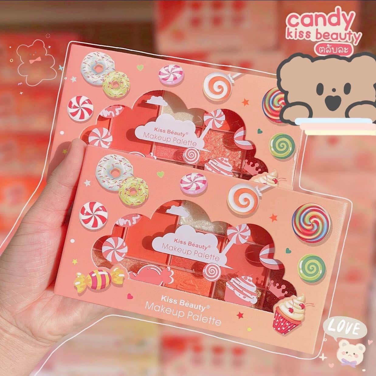 Phấn mắt đa năng Kiss Beauty 12 ô Donut