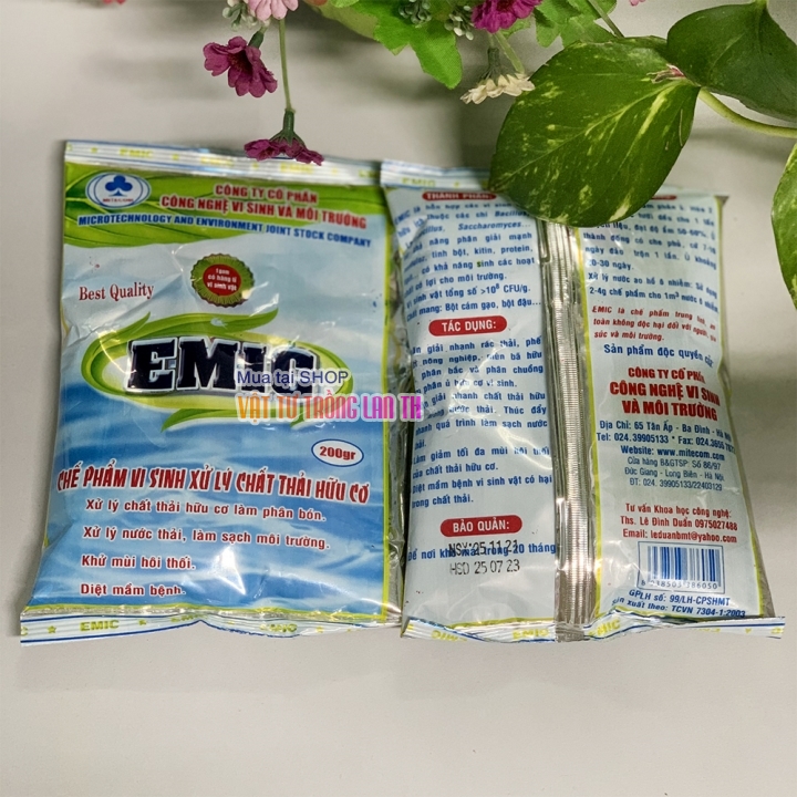 Chế phẩm sinh học ủ phân hữu cơ EMIC – 200g