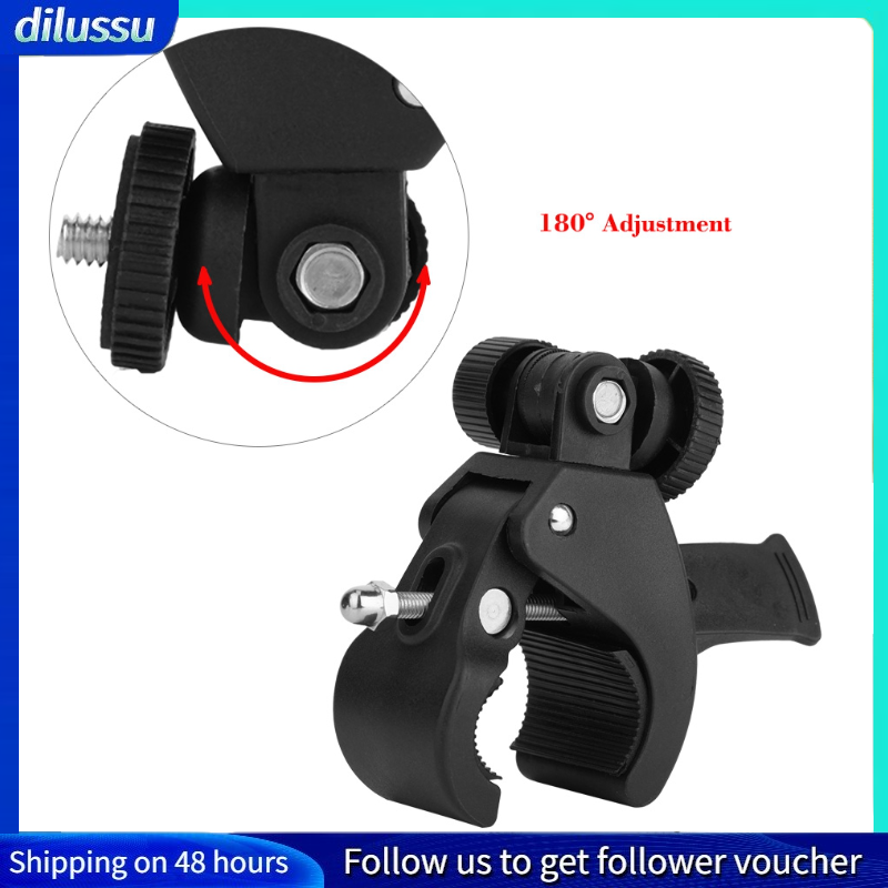 Adjustable Bike Motorbike Handlebar Clamp Bracket Holder Mount for Action Camera Gopro DV