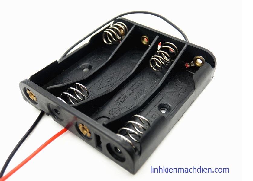 [HCM]Hộp Đế Pin 4AAA