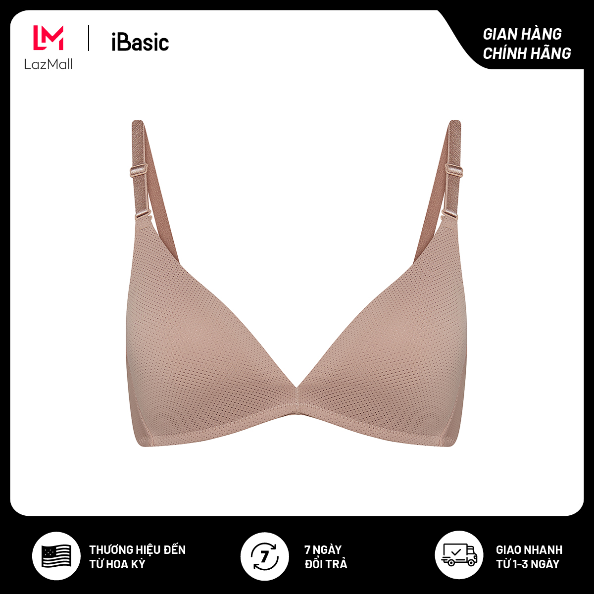 Áo ngực nữ không gọng mút mỏng iBasic BRAW086-1