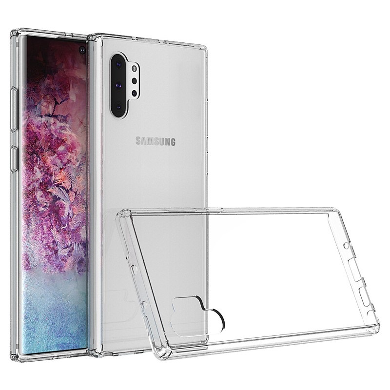 Ốp lưng cứng viền silicon cho samsung galaxy note 20 ultra, note 20, note 10 plus, note 10 lite, note 10, note 9, note 8