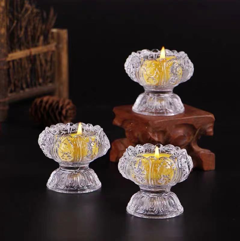 ĐẾ NẾN 8 CÁT TƯỜNG THỦY TINH