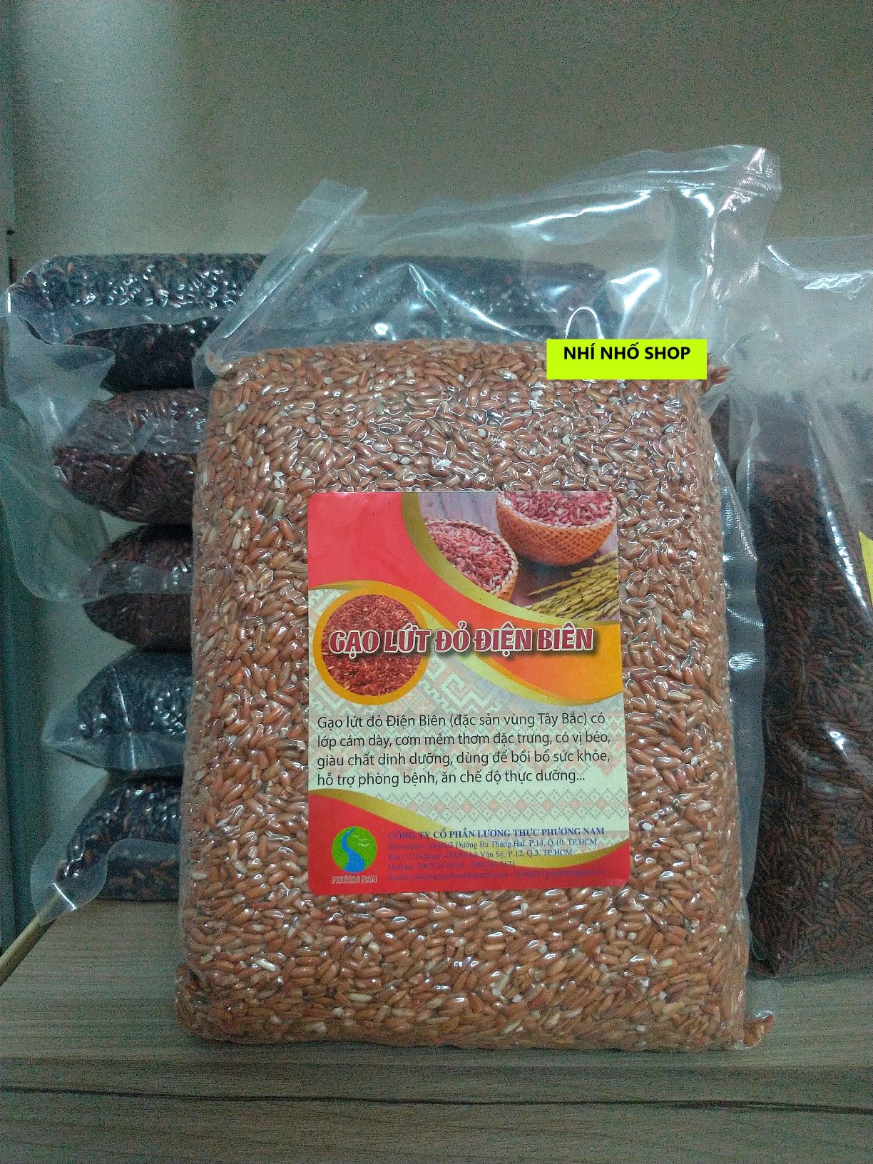 GẠO LỨT ĐỎ ĐIỆN BIÊN (Túi 1kg rút chân không)