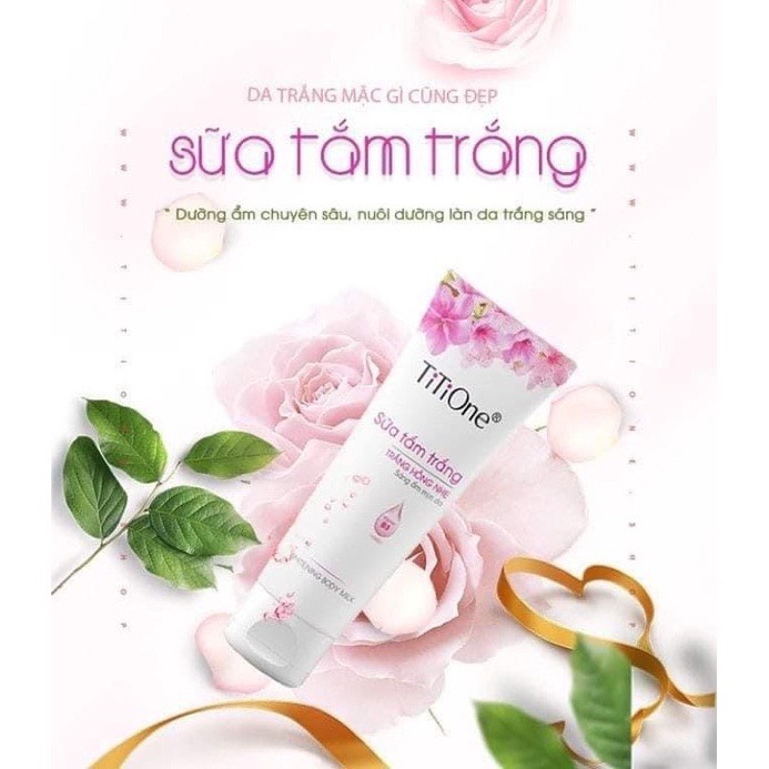 Combo 2 tuýp sữa tắm trắng da TiTione 200gr/ tuýp