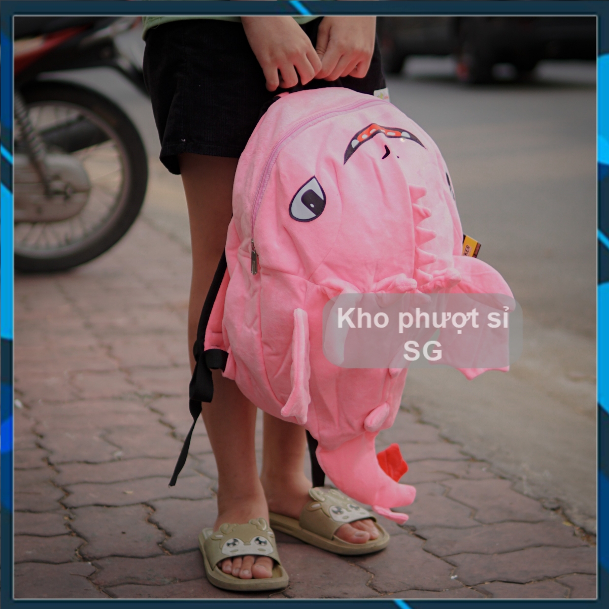 Balo Rồng cỡ lớn - Balo rồng có gai sún răngcute đi học - đi phượt cho nam nữ - Cặp hình rồng nhung